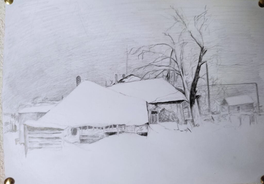 Snow village